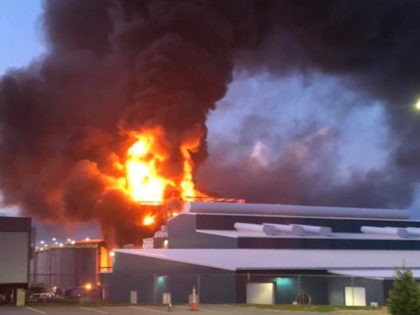 Zinc plant fire