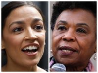 Alexandria Ocasio-Cortez (L) and Barbara Lee (R)