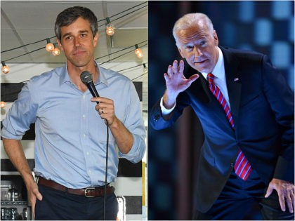 Beto O'Rourke and Joe Biden