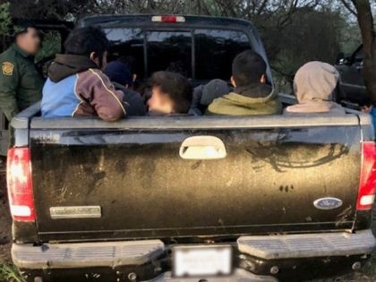 Border Patrol agents from the Laredo Sector apprehended 57 illegal aliens on a ranch near Oilton, Texas. (Photo: U.S. Border Patrol/Laredo Sector)