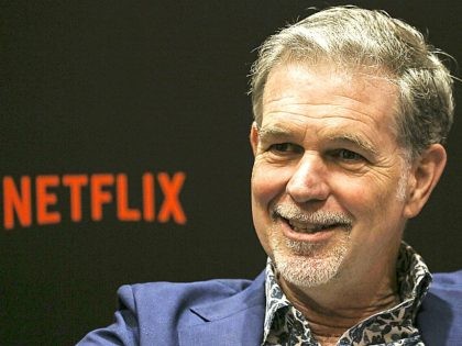 SINGAPORE - NOVEMBER 09: Netflix CEO Reed Hastings speaks during an interview on day two o