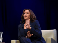 Kicking off her book tour, Sen. Kamala Harris, D-Calif., speaks at George Washington University in Washington on Wednesday (Sait Serkan Gurbuz/AP)