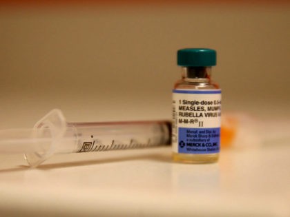 MIAMI, FL - JANUARY 28: In this photo illustration, a bottle containing a measles vaccine is seen at the Miami Children's Hospital on January 28, 2015 in Miami, Florida. A recent outbreak of measles has some doctors encouraging vaccination as the best way to prevent measles and its spread. (Photo …