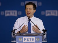 Pete Buttigieg announces that he will seek the Democratic presidential nomination during a rally in South Bend, Ind., Sunday, April 14, 2019. Buttigieg, 37, is serving his second term as the mayor of South Bend. (AP Photo/Michael Conroy)