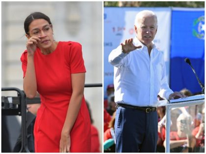 Congresswoman Alexandria Ocasio-Cortez is not impressed with the idea that former Vice President Joe Biden is considering a run for president in 2020.
