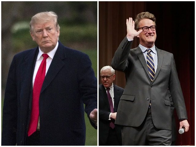 President Donald Trump berated MSNBC's Joe Scarborough on Tuesday, calling his show "angry