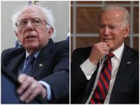 Former Vice President Joe Biden and Sen. Bernie Sanders (I-VT) hold a substantial lead over their Democrat competitors for the 2020 presidential nomination, according to a poll released Monday.