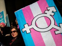 NEW YORK, NY - OCTOBER 24: L.G.B.T. activists and their supporters rally in support of transgender people on the steps of New York City Hall, October 24, 2018 in New York City. The group gathered to speak out against the Trump administration's stance toward transgender people. Last week, The New …
