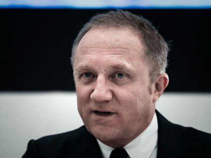 Kering CEO Francois-Henri Pinault speaks during a press conference on …