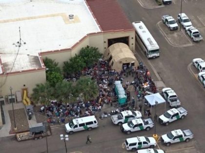 Temporary holding facility in Donna, Texas, opened in the Rio Grande Valley Sector on May 4 (Photo: U.S. Border Patrol/Rio Grande Valley Sector)