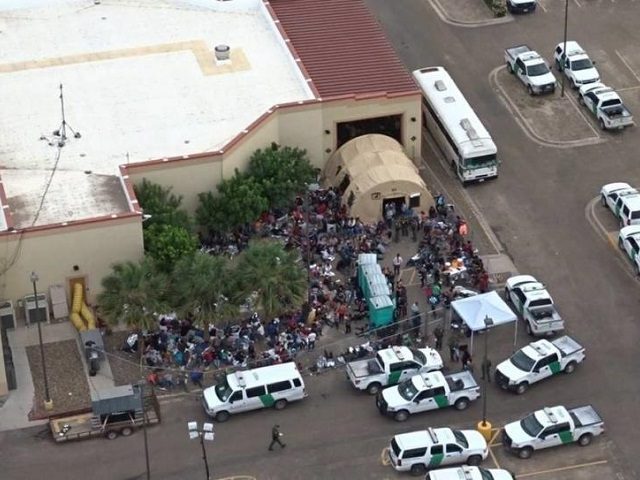 Temporary holding facility in Donna, Texas, opened in the Rio Grande Valley Sector on May 4 (Photo: U.S. Border Patrol/Rio Grande Valley Sector)
