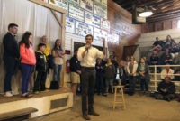 In this May 5, 2019, file photo, Democratic presidential candidate Beto O’Rourke addresses a town hall in Shenandoah, Iowa. O’Rourke entered the 2020 presidential race in mid-March as a political phenomenon, addressing overflow crowds around the country in off-the-cuff ways. Now, with that buzz cooling, O'Rourke is preparing a planned …