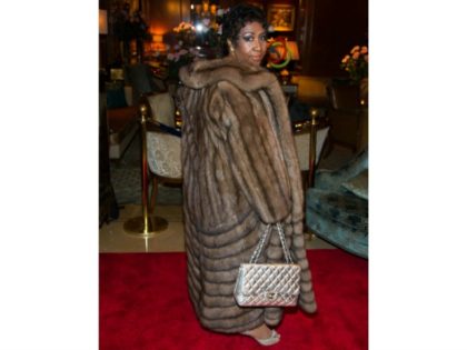 Aretha Franklin in Fur Coat