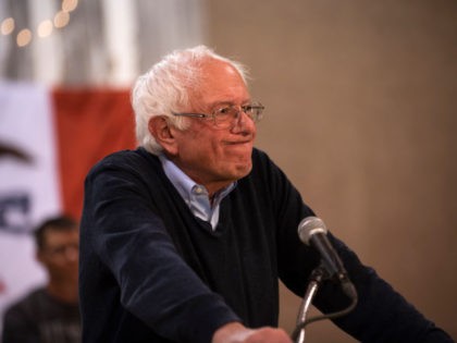 FORT DODGE, IA - MAY 04: Democratic presidential candidate Sen. Bernie Sanders (I-VT) speaks during a town hall at the Fort Museum on May 4, 2019 in Fort Dodge, Iowa. Sanders has been campaigning in the state of Iowa for the past several days. (Photo by Stephen Maturen/Getty Images)