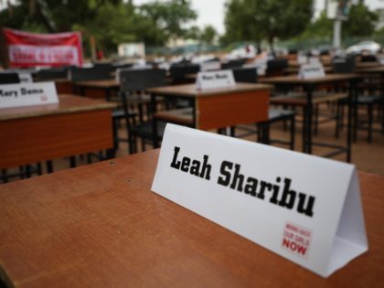 Names of the remaining Chibok schoolgirls are displayed with their desk on April 14, 2019, during the 5th Year Commemoration of the abduction of the 276 Chibok Schoolgirls by Boko Haram on April 14, 2014 from Government Secondary School, Chibok, Borno State. - On April 14, 2014, gunmen stormed the …
