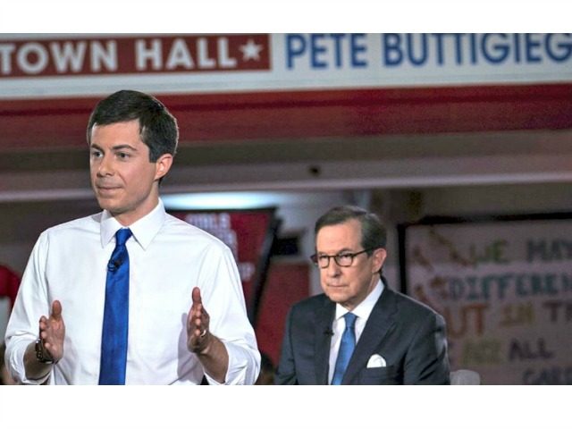 South Bend, Indiana Mayor Pete Buttigieg speaks during a town hall with Fox News Channel on May 18, 2019 in Claremont, New Hampshire Sarah Rice/Getty Images/AFP