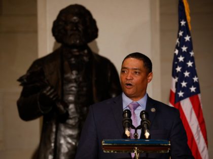 WASHINGTON, DC - FEBRUARY 14: Rep. Cedric Richmond (D-LA) speaks at an event honoring the bicentennial of Frederick Douglass' birth on Capitol Hill on February 14, 2018 in Washington, DC. Douglass, born into slavery, rose to become one of the leading social reformers of his time.(Photo by Aaron P. Bernstein/Getty …