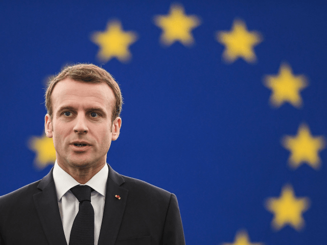French President Emmanuel Macron arrives for a speech at the European Parliament on April 17, 2018 in the eastern French city of Strasbourg. - Macron addresses the European Parliament for the first time in a bid to shore up support for his ambitious plans for post-Brexit reforms of the EU. …