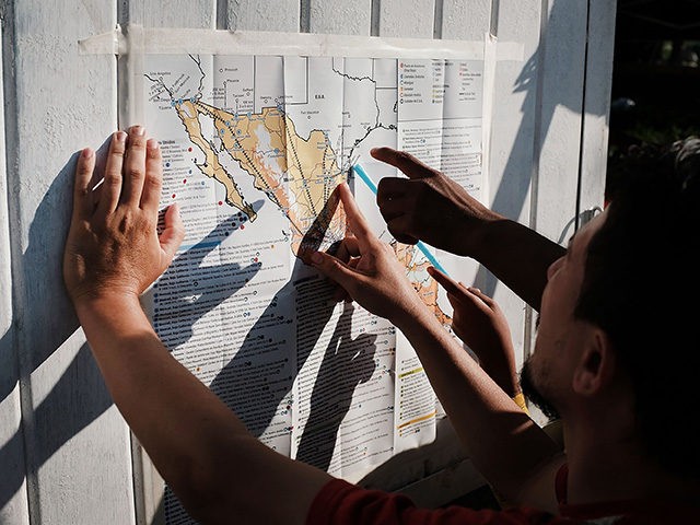 SANTIAGO NILTEPEC, MEXICO - OCTOBER 29: Some of the thousands of Central American migrants