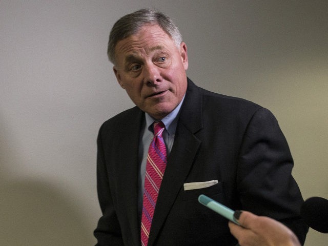 WASHINGTON, DC - DECEMBER 04: Senate Intelligence Committee Chairman Sen. Richard Burr (R-NC) leaves a closed briefing on intelligence matters on Capitol Hill on December 4, 2018 in Washington, DC. (Photo by Zach Gibson/Getty Images)