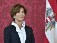 President of the Constitutional Court Brigitte Bierlein looks on following a statement after she was named as interim chancellor by Austrian President on May 30, 2019, at the Chancellery in Vienna. (Photo by HANS PUNZ / APA / AFP) / Austria OUT (Photo credit should read HANS PUNZ/AFP/Getty Images)