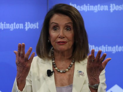 WASHINGTON, DC - MAY 08: House Speaker Nancy Pelosi (D-CA) speaks about the first 100 days