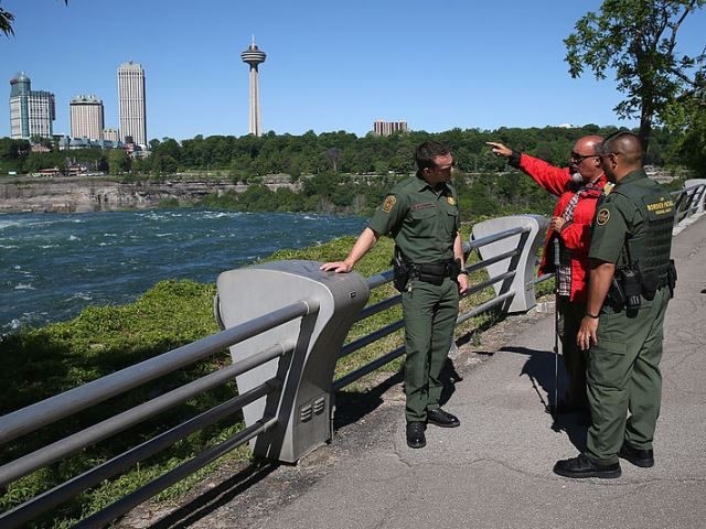 Buffalo Sector Border Patrol agents at Niagra River. (File Photo: Photo by John Moore/Gett