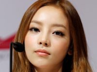 South Korea's pop girl group KARA's Goo Ha-ra attends a press conference in Singapore, Tuesday July 10, 2012. KARA is scheduled to perform their one-night concert here as a campaign to launch their own line of perfume fragrance "K5J" or "K 5 Jewel". (AP Photo/Wong Maye-E)