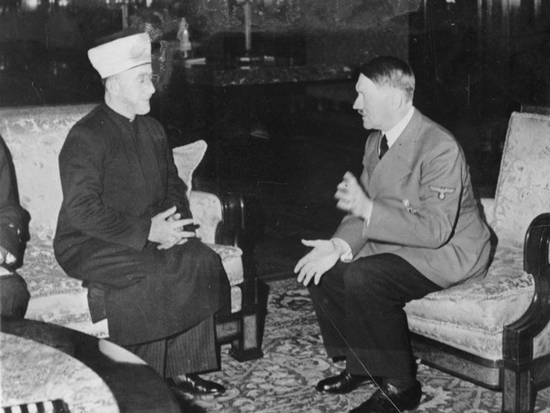 Hajj Muhammad Amin al-Husseini and Adolf Hitler (German Federal Archive / Wikimedia Commons)
