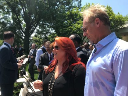 Country star Wynonna Judd attended the White House National Day of Prayer service Thursday where President Donald Trump gave remarks (Credit: Michelle Moons/Breitbart News)
