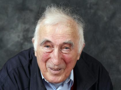 Jean Vanier, founder of l'Arche, poses on April 4, 2008 during the Cité de la Réussite i