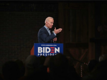 Democratic presidential candidate and former vice president Joe Biden speaks to guests during a campaign event at The River Center on May 1, 2019 in Des Moines, Iowa. The event was Biden’s final rally in the state, wrapping up his first visit since announcing that he was officially seeking the …
