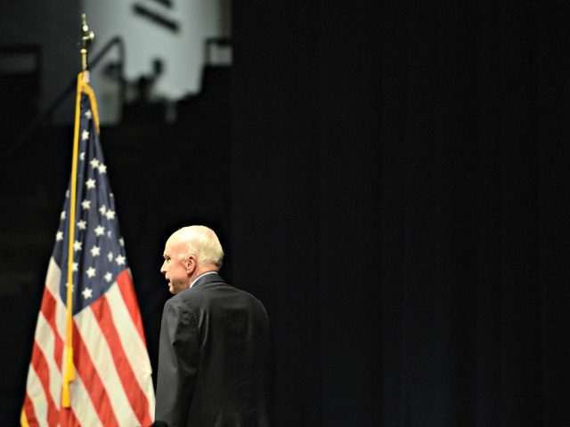 ANNAPOLIS, MD - OCTOBER 30: U.S. Senator John McCain (R-AZ), Chairman of the Senate Armed