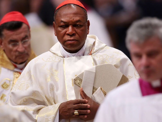 Newly appointed cardinal John Olorunfemi Onaiyekan, archbishop of Abuja Nigeria, attends a mass held by Pope Benedict XVI at the St. Peter's Basilica on November 25, 2012 in Vatican City, Vatican.