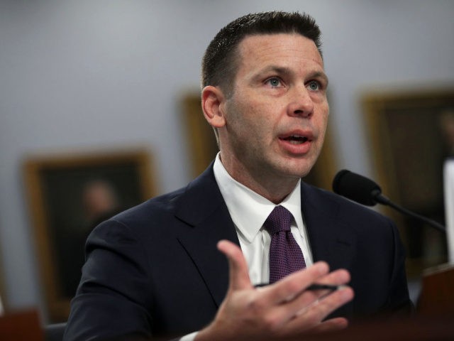 WASHINGTON, DC - APRIL 30: Acting U.S. Homeland Security Secretary Kevin McAleenan testifies during a hearing before the Homeland Security Subcommittee of House Appropriations Committee April 30, 2019 on Capitol Hill in Washington, DC. The subcommittee held a hearing on "FY2020 Budget Hearing - Department of Homeland Security." (Photo by …