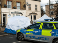 LONDON, ENGLAND - MARCH 07: Police on the scene of a fatal stabbing in Leyton on March 7, 2019 in London, England. A man in his 20s has become the 21st person killed in London after he died from his injuries yesterday afternoon. (Photo by Jack Taylor/Getty Images)