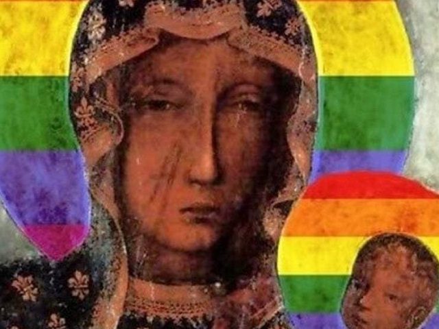 Madonna Czestochowa defaced