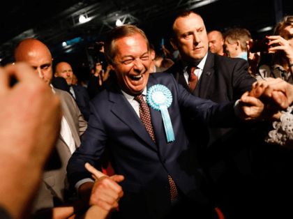 Nigel Farage Rally Happy