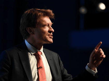 The Brexit Party chairman Richard Tice addresses the first public rally of their European Parliament election campaign in Birmingham, central England on April 13, 2019 (Photo by Daniel LEAL-OLIVAS / AFP) (Photo credit should read DANIEL LEAL-OLIVAS/AFP/Getty Images)