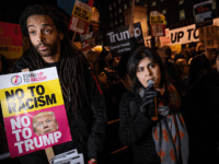 Sayeeda Warsi Protest Trump