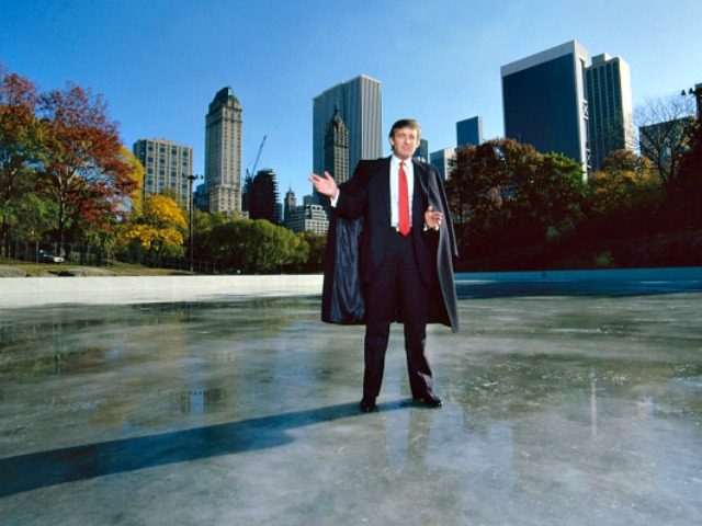 American businessman Donald Trump standing on the ice of Wollman Rink in Central Park, Manhattan, New York City, October 1986. (Photo by Ted Thai/The LIFE Picture Collection/Getty Images)