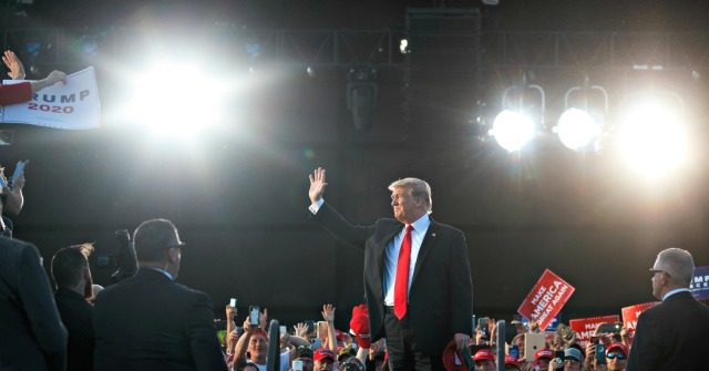 Trump Invites Supporter in a 'Wall' Suit on Rally Stage in Pennsylvania