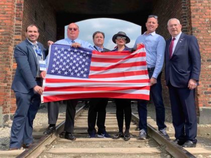 U.S. delegation at Birkenau (Joel Pollak / Breitbart News)