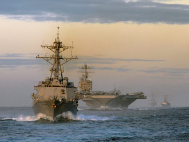 USS Abraham Lincoln Carrier Strike Group (James R. Evans/U.S. Navy via Getty Images)