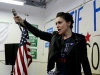 Actress Alyssa Milano speaks at a campaign event for democratic congressional candidate Katie Porter on Tuesday, Nov. 6, 2018, in Tustin, Calif. (AP Photo/Chris Carlson)