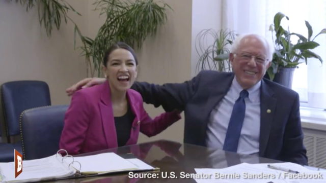 AOC and Bernie’s Awkward Attempt at a Hug