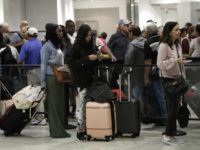 Busy airport lines
