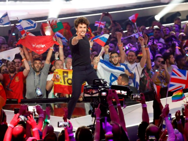 Spain's Miki performs the song "La Venda" during the Grand Final of the 64th edition of th