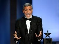 HOLLYWOOD, CA - JUNE 07: 46th AFI Life Achievement Award Recipient George Clooney accepts the award onstage during the American Film Institute's 46th Life Achievement Award Gala Tribute to George Clooney at Dolby Theatre on June 7, 2018 in Hollywood, California. 390011 (Photo by Kevin Winter/Getty Images for Turner)