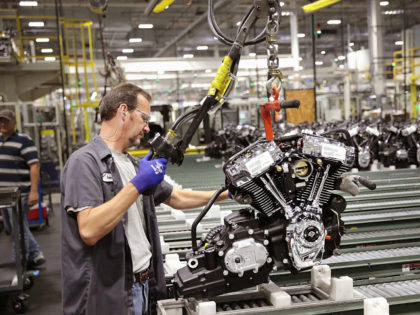 MENOMONEE FALLS, WI - JUNE 01: Harley-Davidson motorcycle engines are assembled at the company's Powertrain Operations plant on June 1, 2018 in Menomonee Falls, Wisconsin. The European Union said it plans to increase duties on a range of U.S. imports, including Harley-Davidson motorcycles, in retaliation for the Trump administration's new …